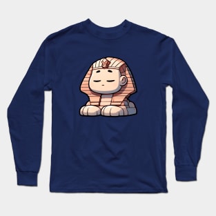 ChibiSphinx: The Great Sphinx of Giza Long Sleeve T-Shirt